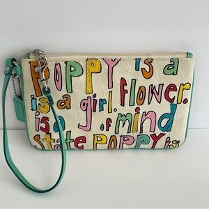 Coach Poppy is Love Wristlet